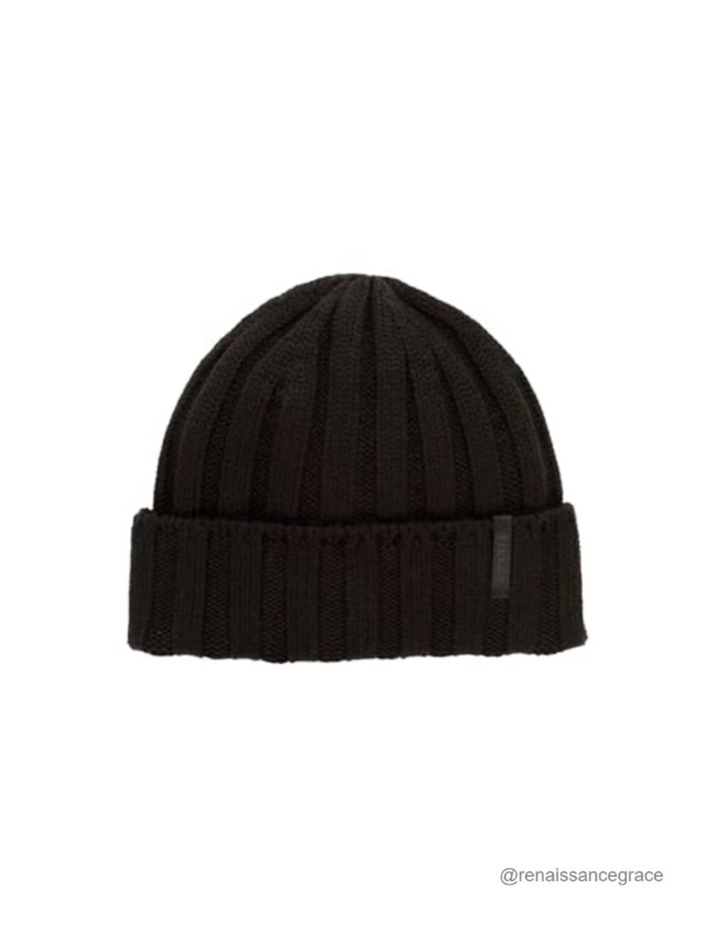 Chunky Ribbed Beanie 100% Extrafine Merino Wool Winter Hat